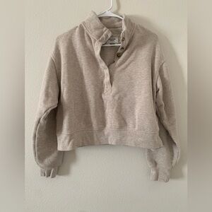 American Eagle Outfitters Cream Textured Knit
